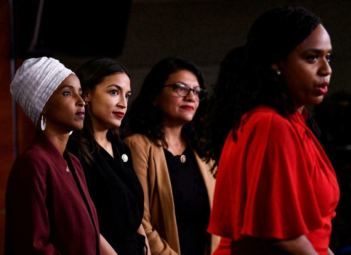 SQUAD AOC OMAR PRESSLEY TLAIB GLOSSY POSTER PICTURE PHOTO BANNER democrats 5560 | eBay