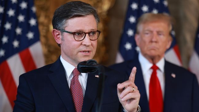 Trump says Mike Johnson has nearly '100% support' ahead of crucial speaker  vote