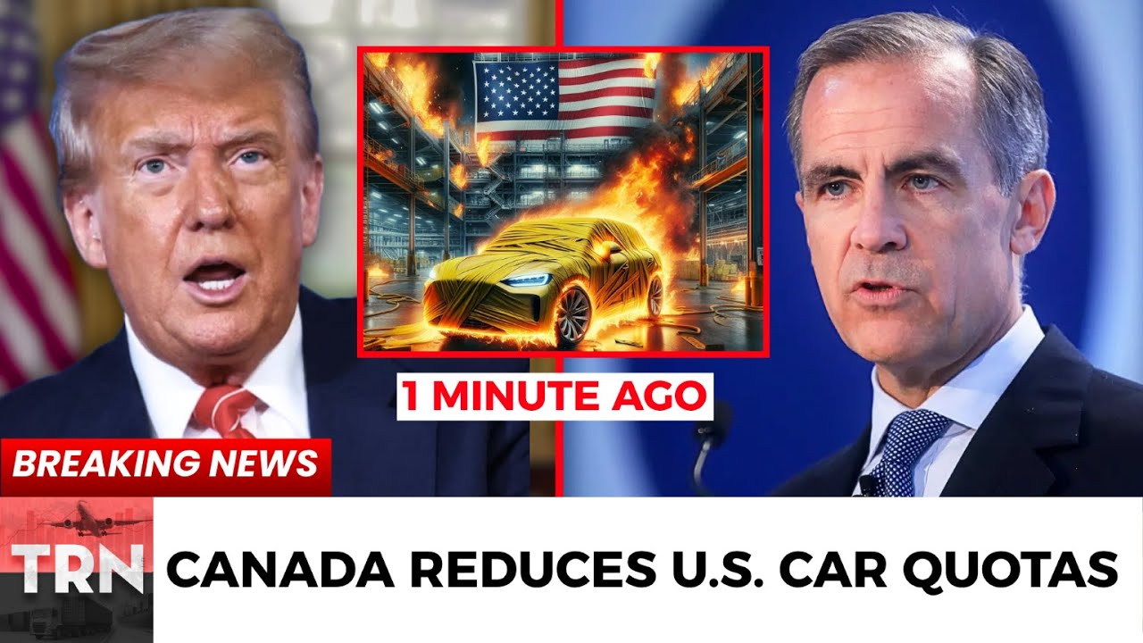 Trump FURIOUS as Canada REDUCES U.S. Car Quotas - Canada Retaliates After  Stellantis, GM Moves