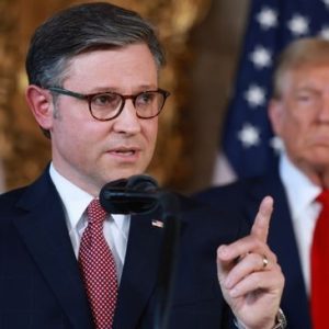 Trump says Mike Johnson has nearly '100% support' ahead of crucial speaker  vote